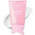 Medicube PDRN Collagen Gua Sha Neck Cream with Integrated Massager, Enriched with 5% Volufiline for Firming and Contouring of Fine Lines on Jawline, Neck, Décolleté, Underarms, Chest, Legs, and Shoulders - Advanced Korean Skincare Solution