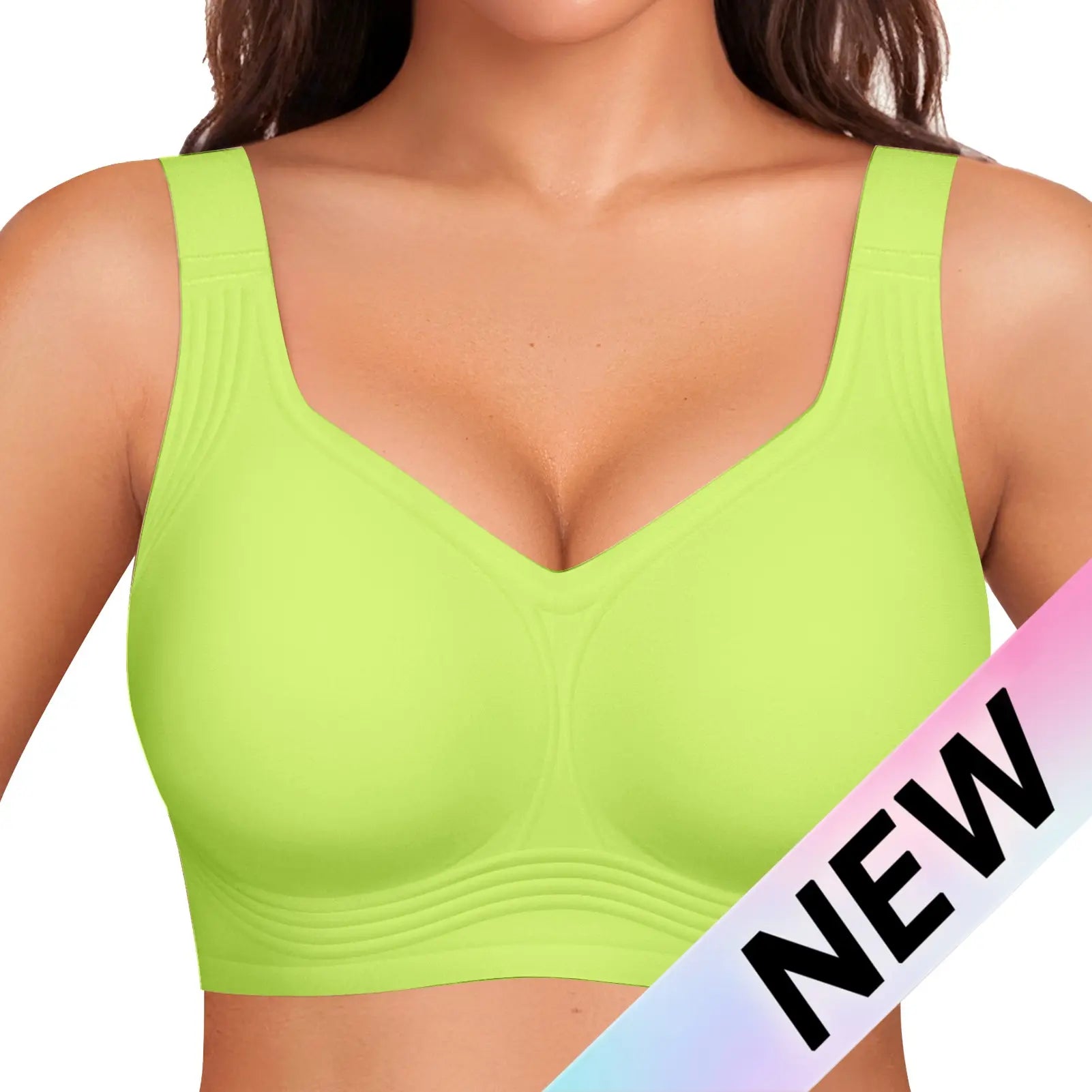 OEAK Women's Wirefree Jelly Bras - Comfortable Padded Full Coverage T-Shirt Bra for Daily Use