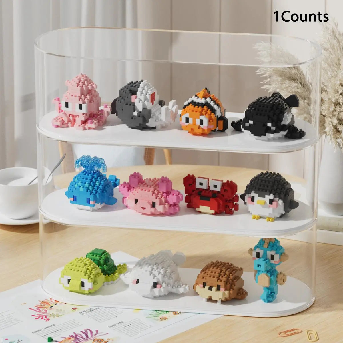 Animal-Themed Building Blocks: Mini Educational Creative Toy for Children