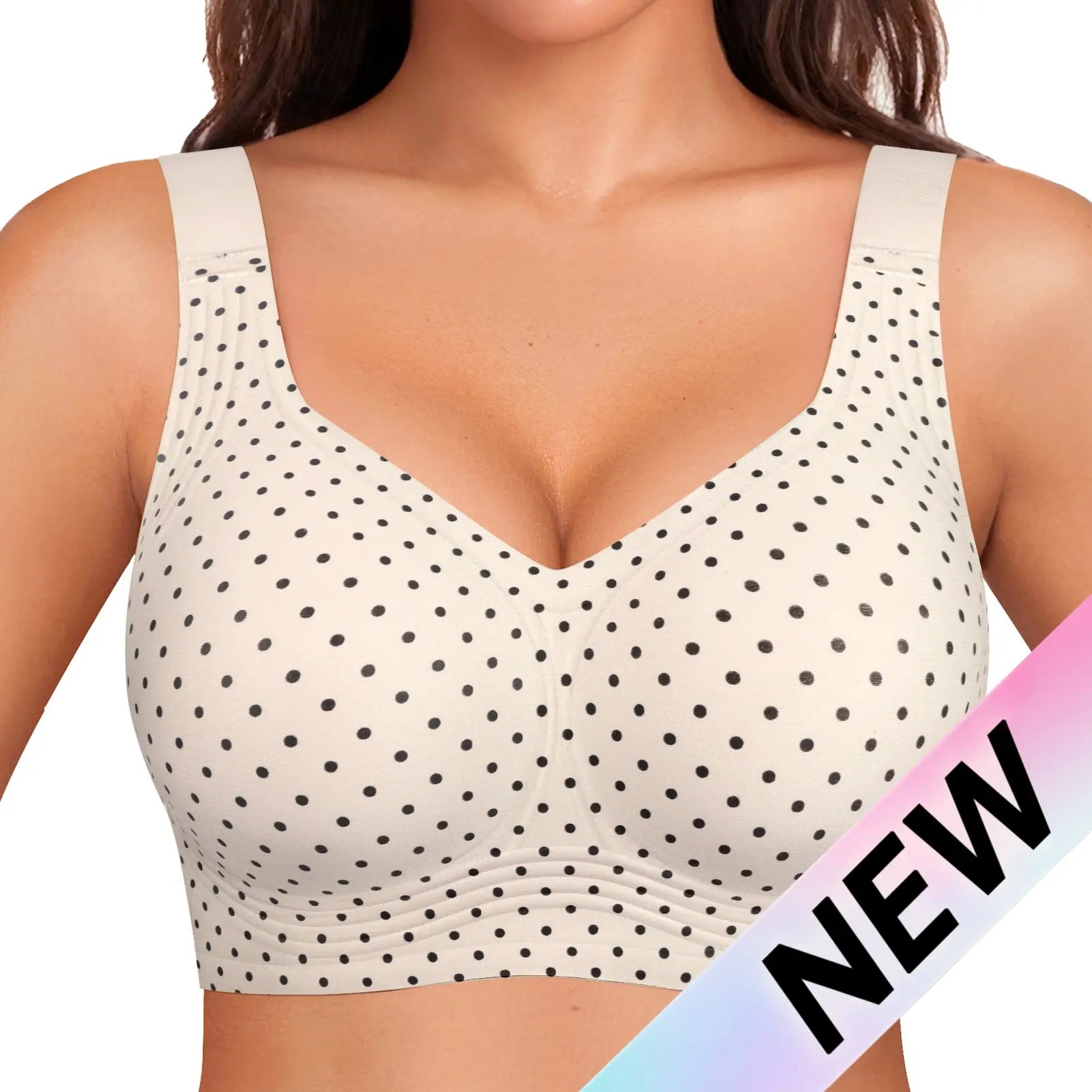 OEAK Women's Wirefree Jelly Bras - Comfortable Padded Full Coverage T-Shirt Bra for Daily Use