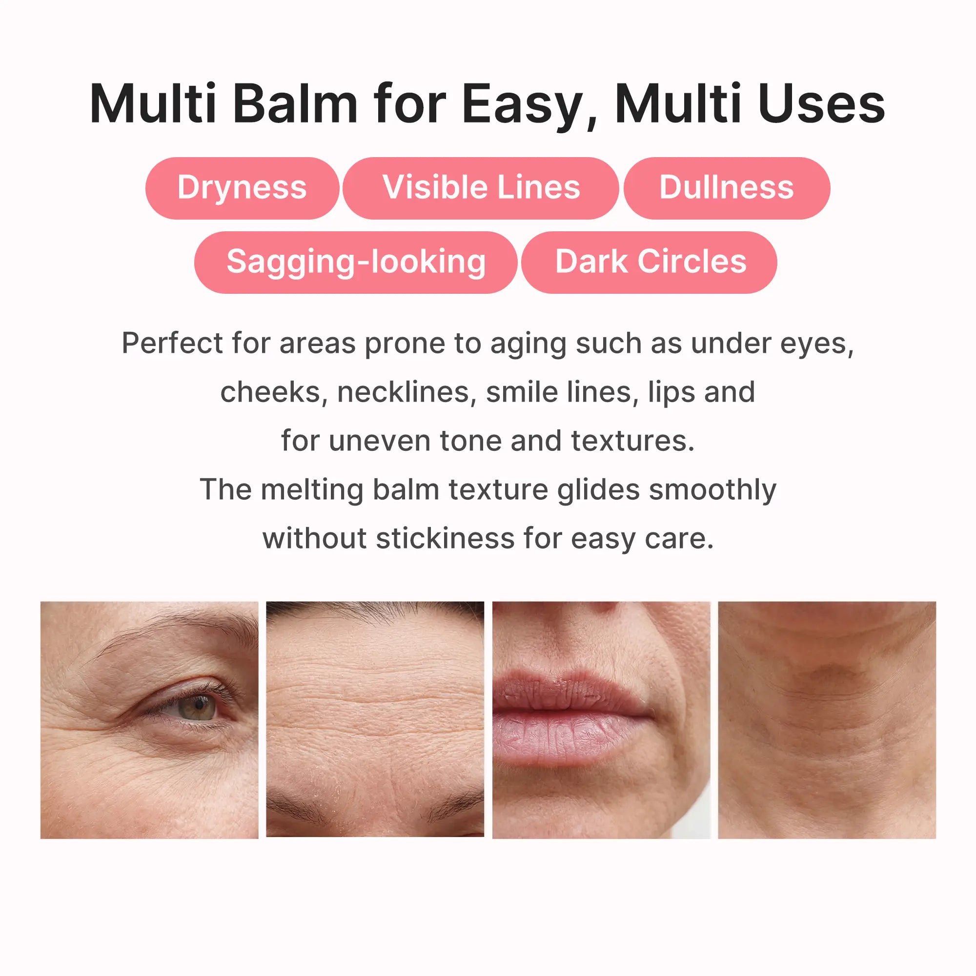Medicube PDRN Pink Collagen Volume Multi Balm - Comprehensive Anti-Aging Solution with Volufiline, PDRN, and NAD for Youthful Skin, Fine Line Reduction, and Firming Care for Under-Eyes, Neck, Forehead, Smile Lines, and Lips - Premium Korean Skincare
