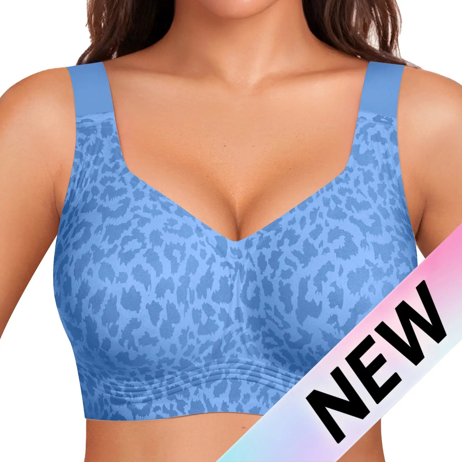 OEAK Women's Wirefree Jelly Bras - Comfortable Padded Full Coverage T-Shirt Bra for Daily Use