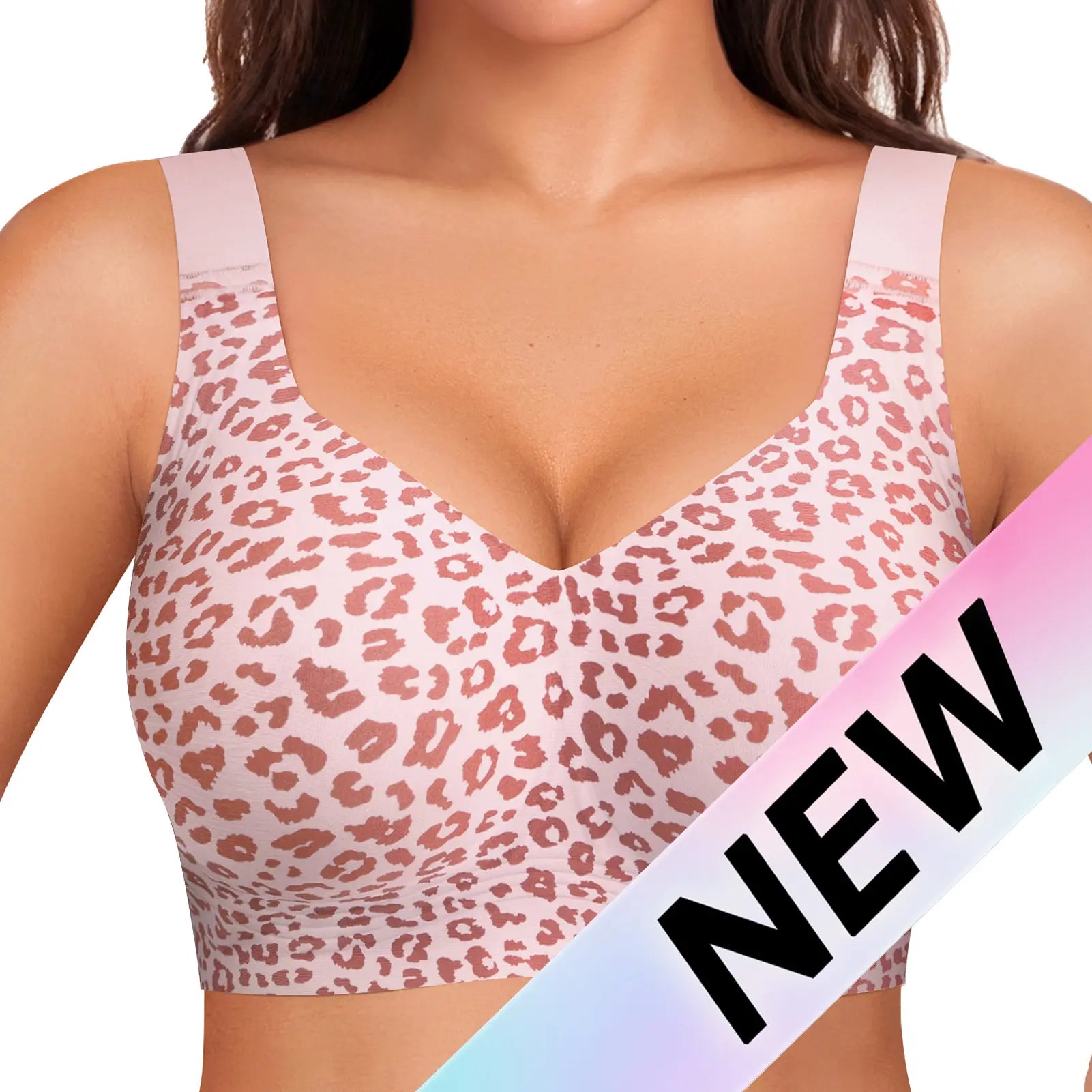OEAK Women's Wirefree Jelly Bras - Comfortable Padded Full Coverage T-Shirt Bra for Daily Use