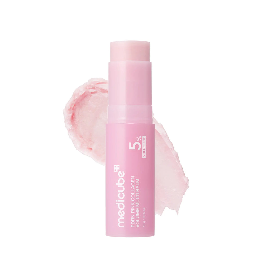 Medicube PDRN Pink Collagen Volume Multi Balm - Comprehensive Anti-Aging Solution with Volufiline, PDRN, and NAD for Youthful Skin, Fine Line Reduction, and Firming Care for Under-Eyes, Neck, Forehead, Smile Lines, and Lips - Premium Korean Skincare