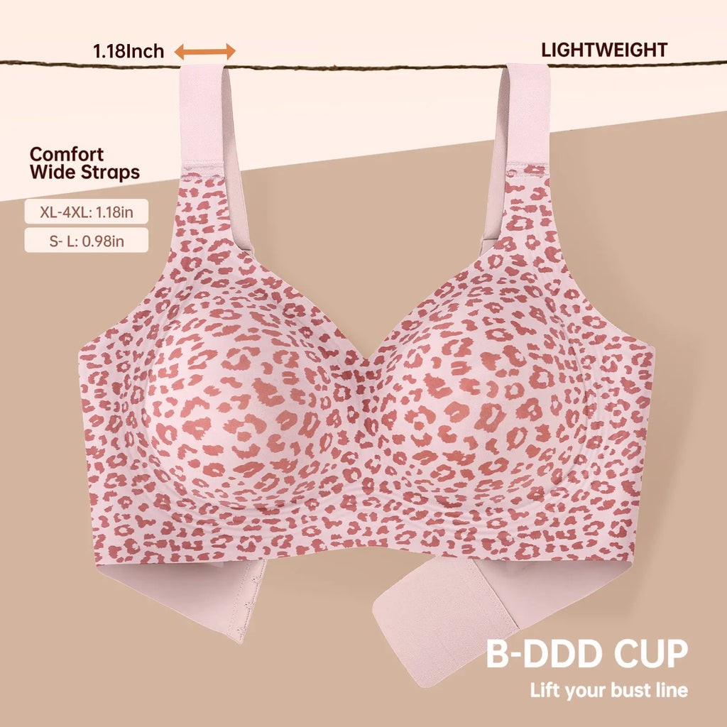 OEAK Women's Wirefree Jelly Bras - Comfortable Padded Full Coverage T-Shirt Bra for Daily Use