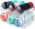 Water Bottle Storage Solution for Cabinets - Set of 2 Stackable Organizers