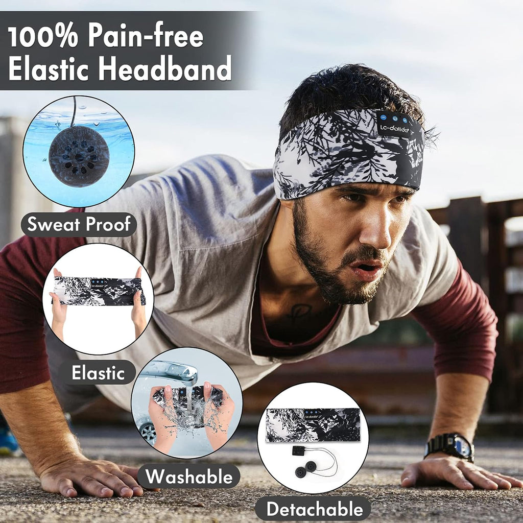 Bluetooth 5.4 Sleep Headphones with Headband Design – Wireless Earphones for Sleep, Sports, Travel, and Meditation