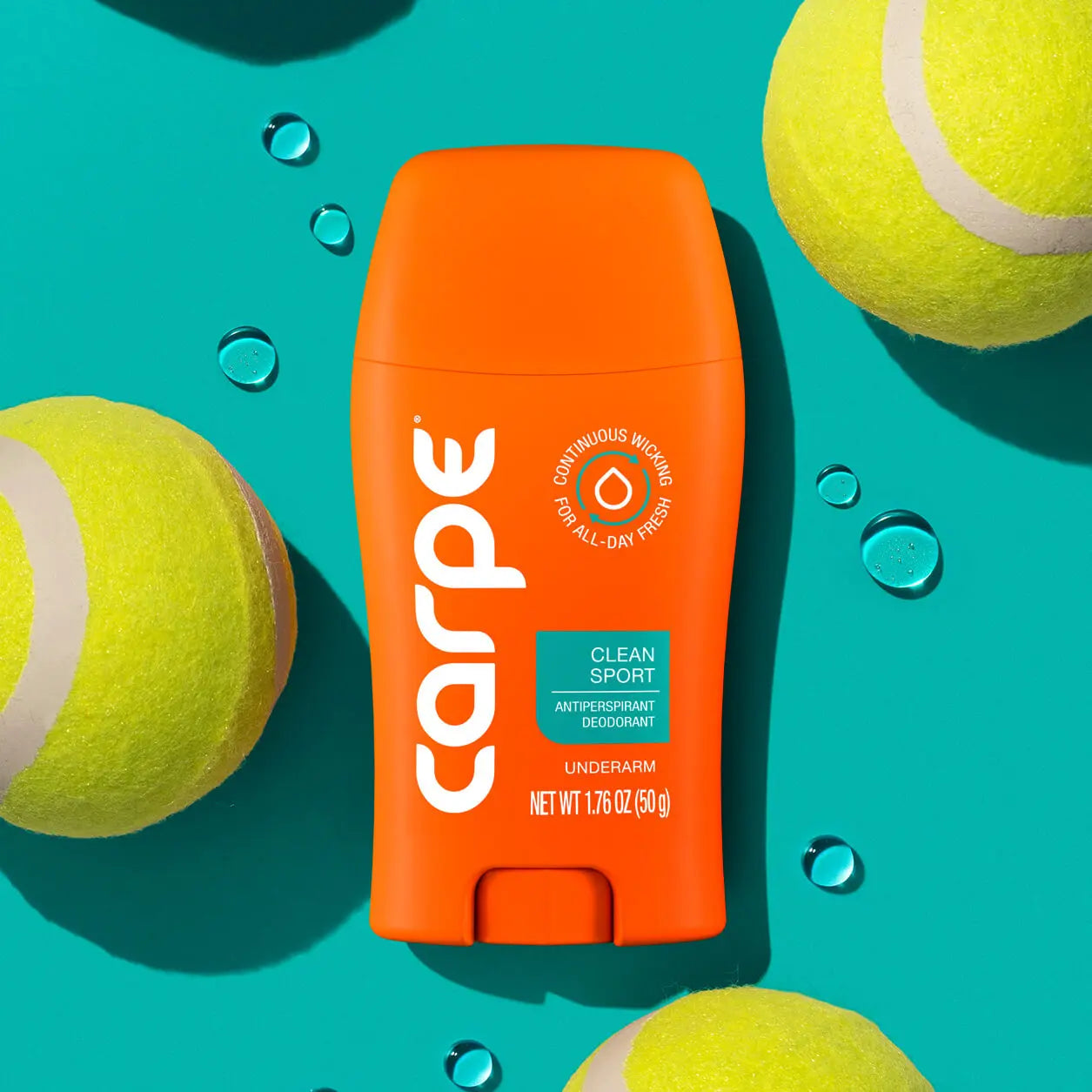 Carpe Antiperspirant Deodorant - Clinically Proven 100-Hour Protection Against Sweat and Odor - Fast-Drying, Non-Greasy Formula for All Genders - Free from Baking Soda and Parabens