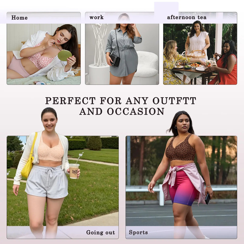 OEAK Women's Wirefree Jelly Bras - Comfortable Padded Full Coverage T-Shirt Bra for Daily Use
