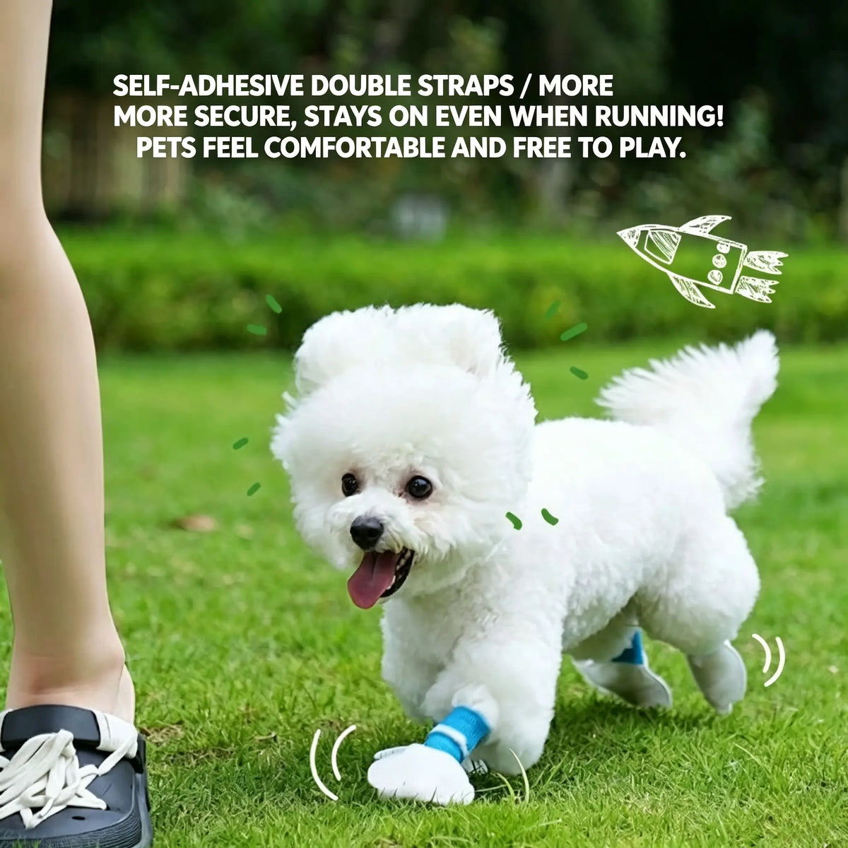 Protect Your Pup's Paws with Our 20-Pack Disposable Dog Boots - Adjustable, Comfortable, and Perfect for Outdoor Adventures!