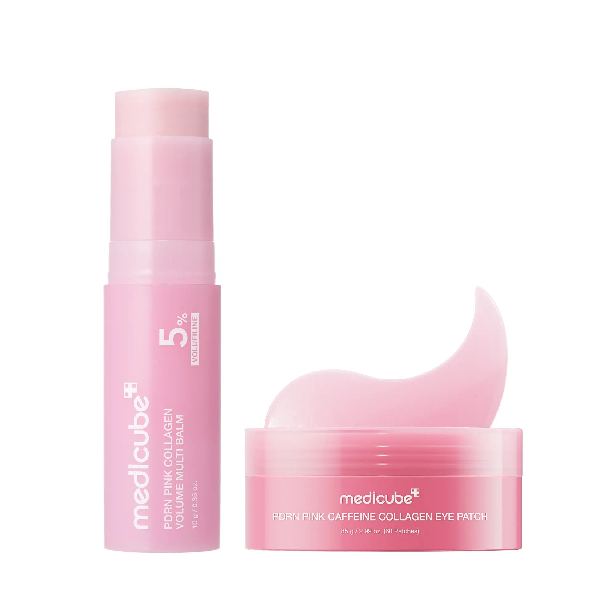 Medicube PDRN Pink Collagen Volume Multi Balm - Comprehensive Anti-Aging Solution with Volufiline, PDRN, and NAD for Youthful Skin, Fine Line Reduction, and Firming Care for Under-Eyes, Neck, Forehead, Smile Lines, and Lips - Premium Korean Skincare