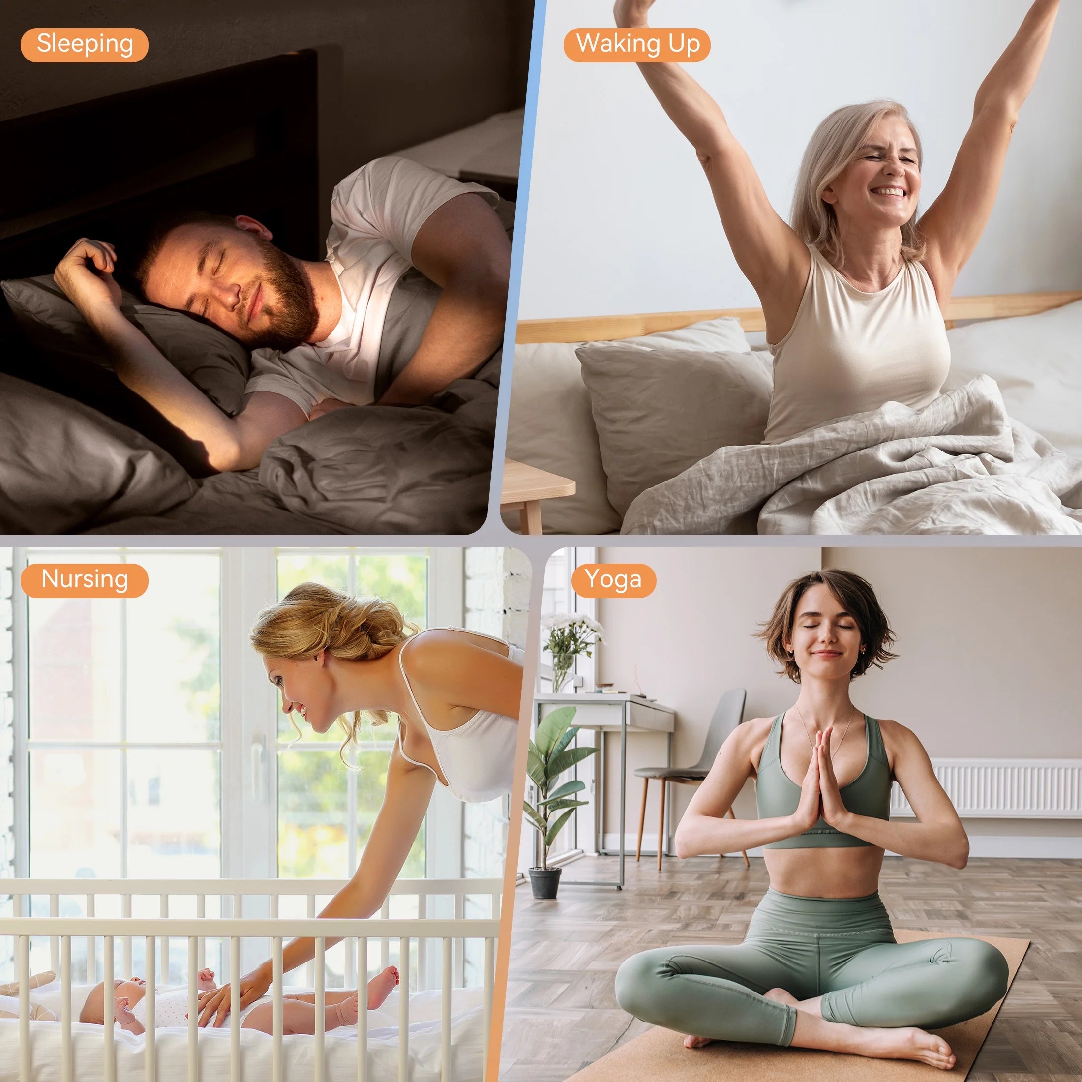 Sunrise Alarm Clock & Sound Machine with Dimmable Night Light for Bedrooms