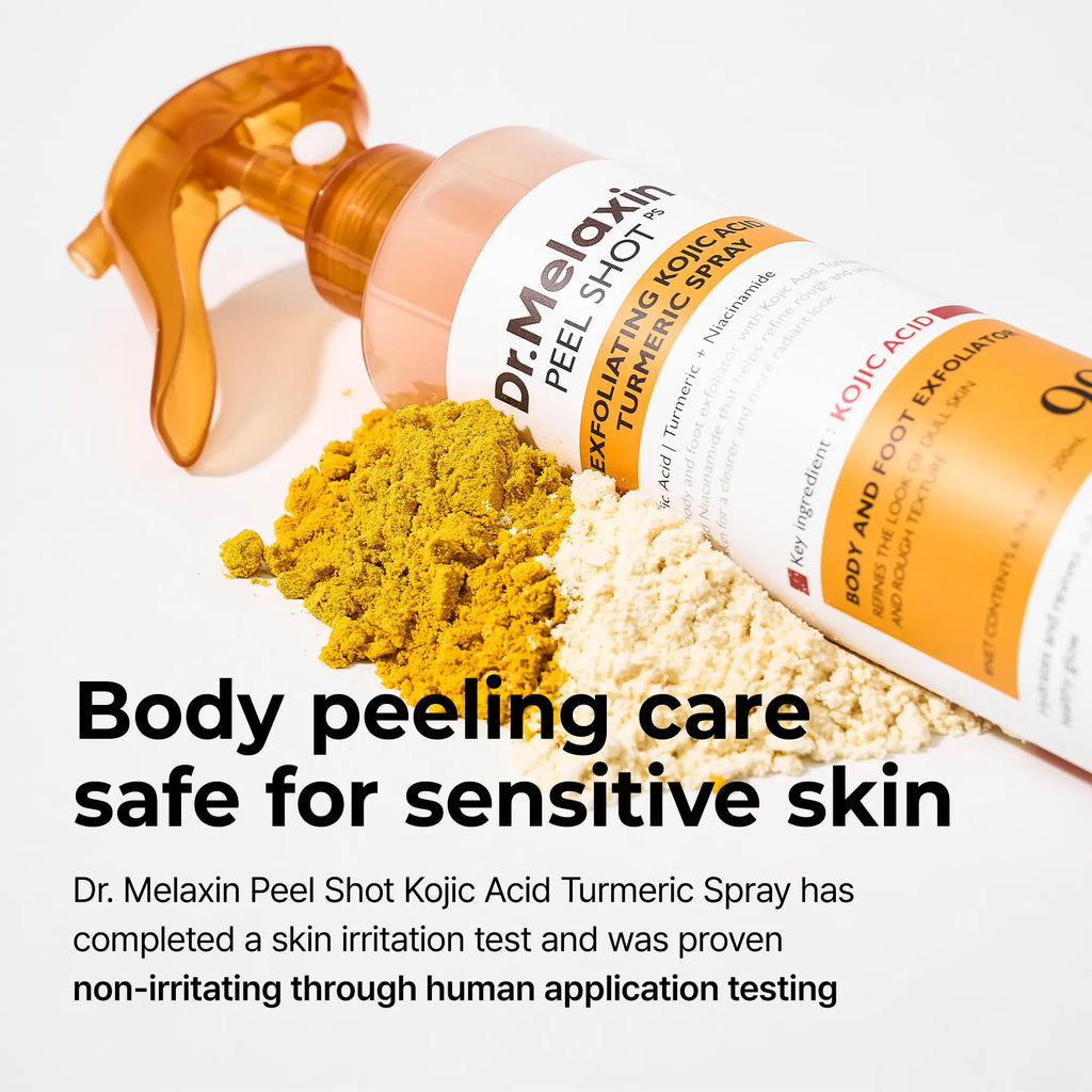 Dr. Melaxin Keratin Care Kojic Acid and Turmeric Exfoliating Spray 200ml - Advanced Pore-Clearing Formula for Skin Repair