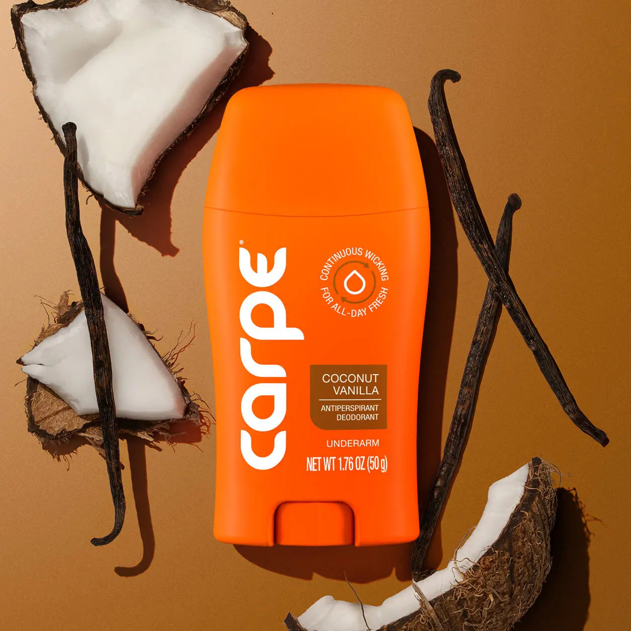 Carpe Antiperspirant Deodorant - Clinically Proven 100-Hour Protection Against Sweat and Odor - Fast-Drying, Non-Greasy Formula for All Genders - Free from Baking Soda and Parabens