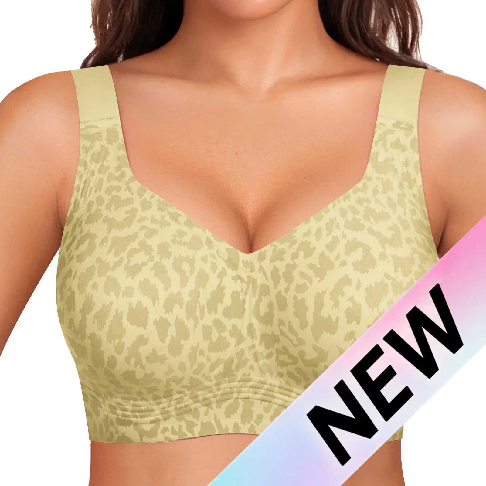 OEAK Women's Wirefree Jelly Bras - Comfortable Padded Full Coverage T-Shirt Bra for Daily Use