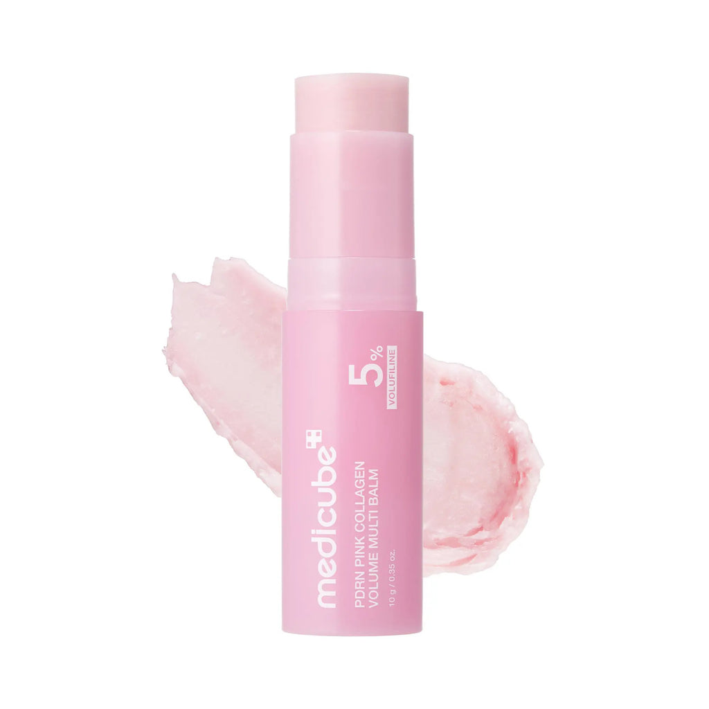 Medicube PDRN Pink Collagen Volume Multi Balm - Comprehensive Anti-Aging Solution with Volufiline, PDRN, and NAD for Youthful Skin, Fine Line Reduction, and Firming Care for Under-Eyes, Neck, Forehead, Smile Lines, and Lips - Premium Korean Skincare