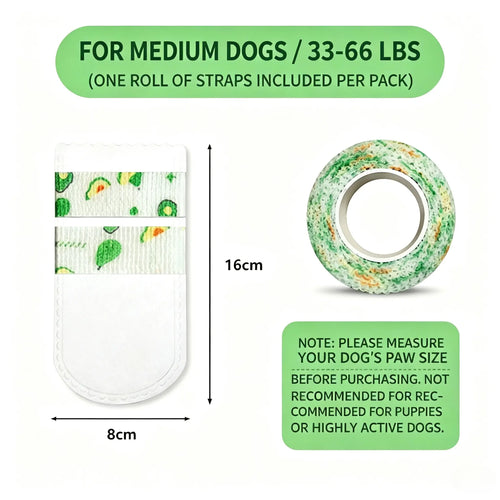 Protect Your Pup's Paws with Our 20-Pack Disposable Dog Boots - Adjustable, Comfortable, and Perfect for Outdoor Adventures!