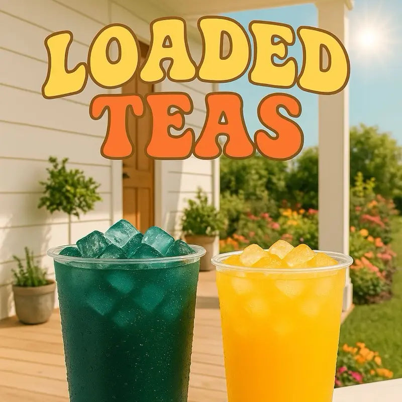 Loaded Tea - Individual Packet | 32 oz Caffeinated Flavored Hydration Powder Beverage Mix | Made in the USA | Easy Mixing Solution