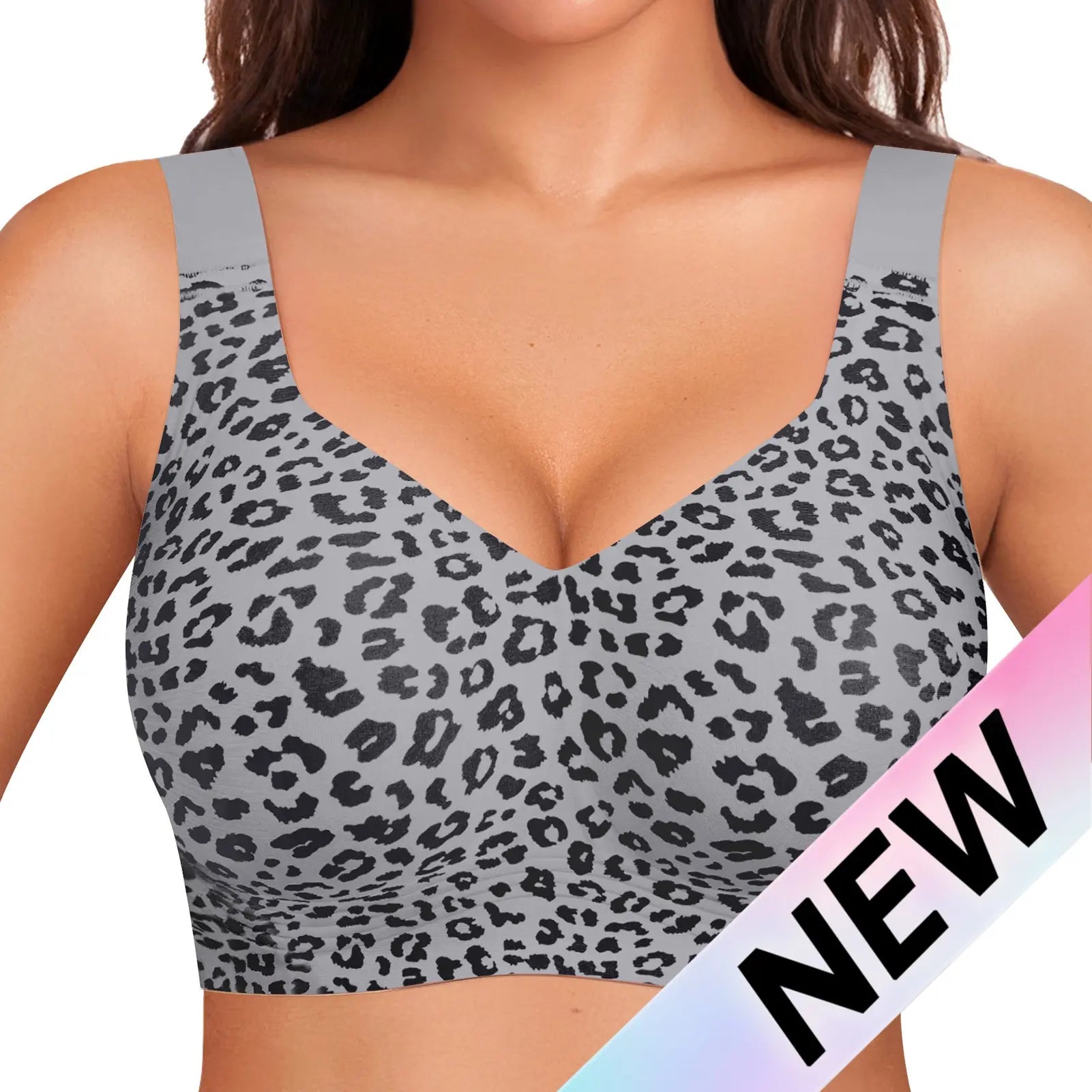 OEAK Women's Wirefree Jelly Bras - Comfortable Padded Full Coverage T-Shirt Bra for Daily Use