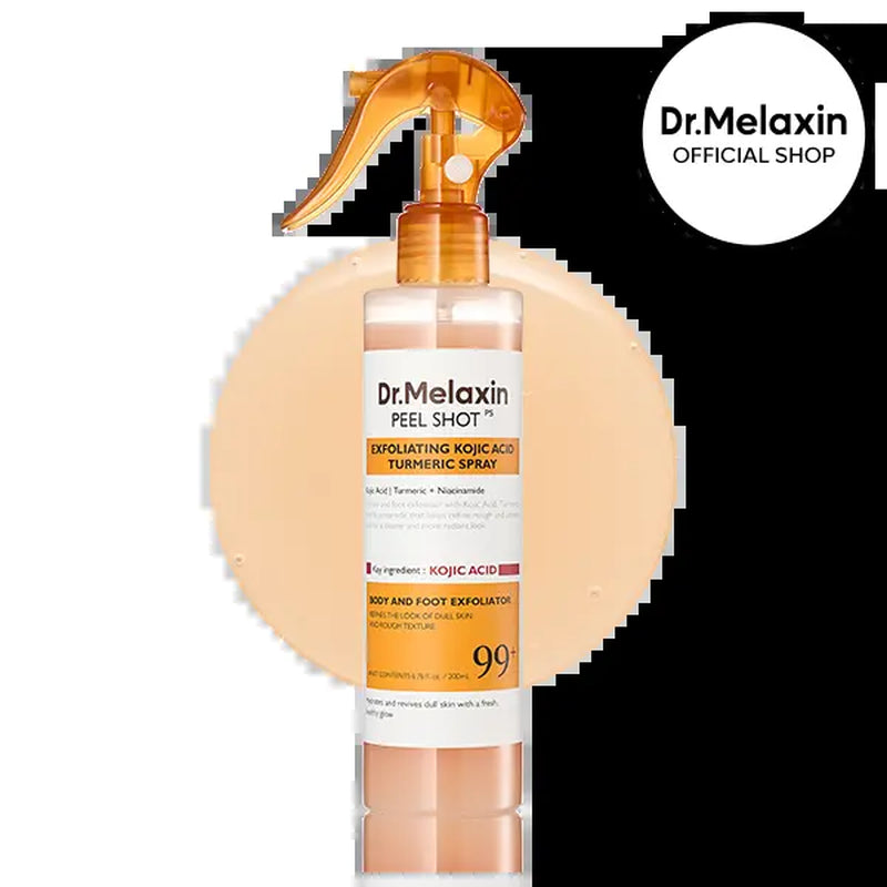Dr. Melaxin Keratin Care Kojic Acid and Turmeric Exfoliating Spray 200ml - Advanced Pore-Clearing Formula for Skin Repair