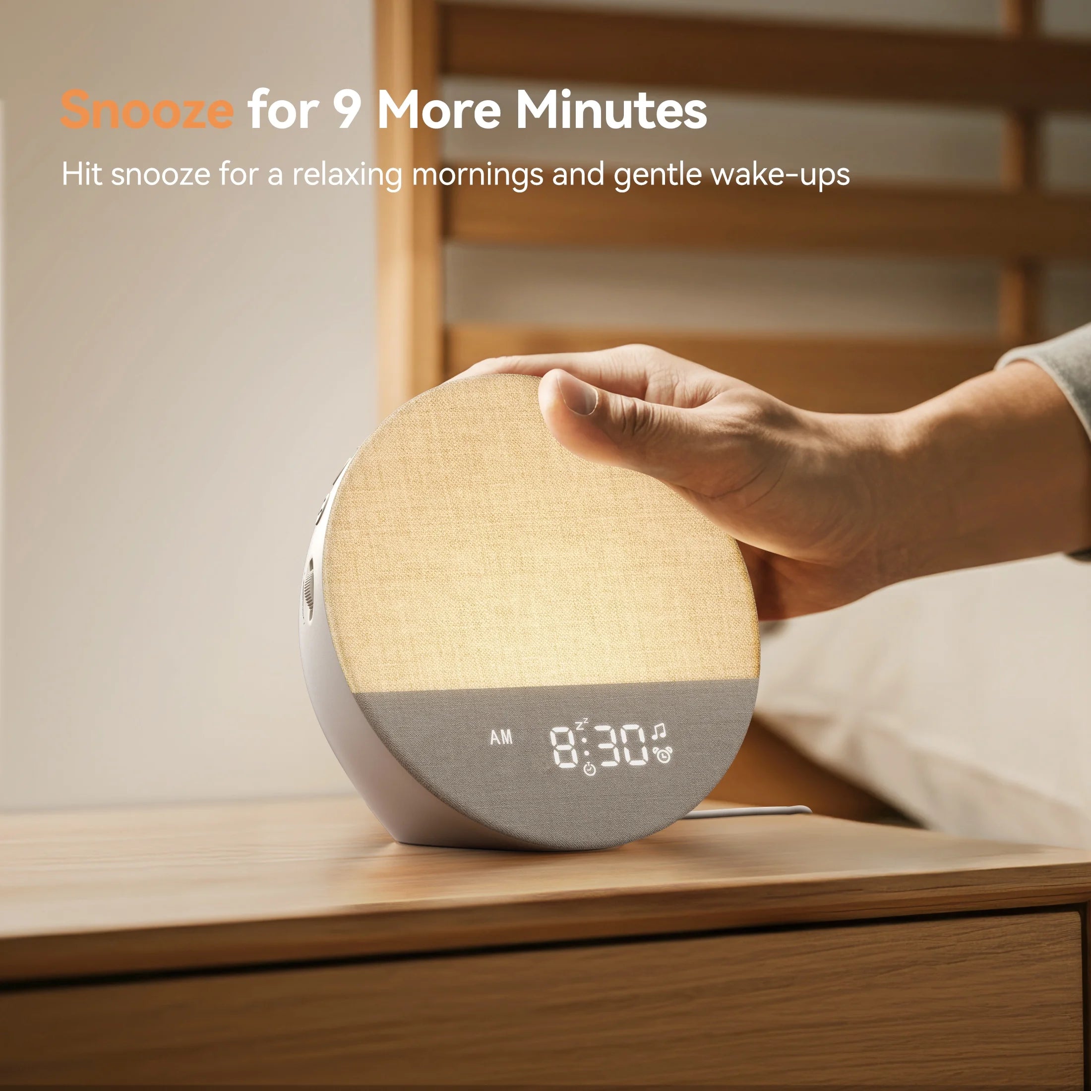 Sunrise Alarm Clock & Sound Machine with Dimmable Night Light for Bedrooms