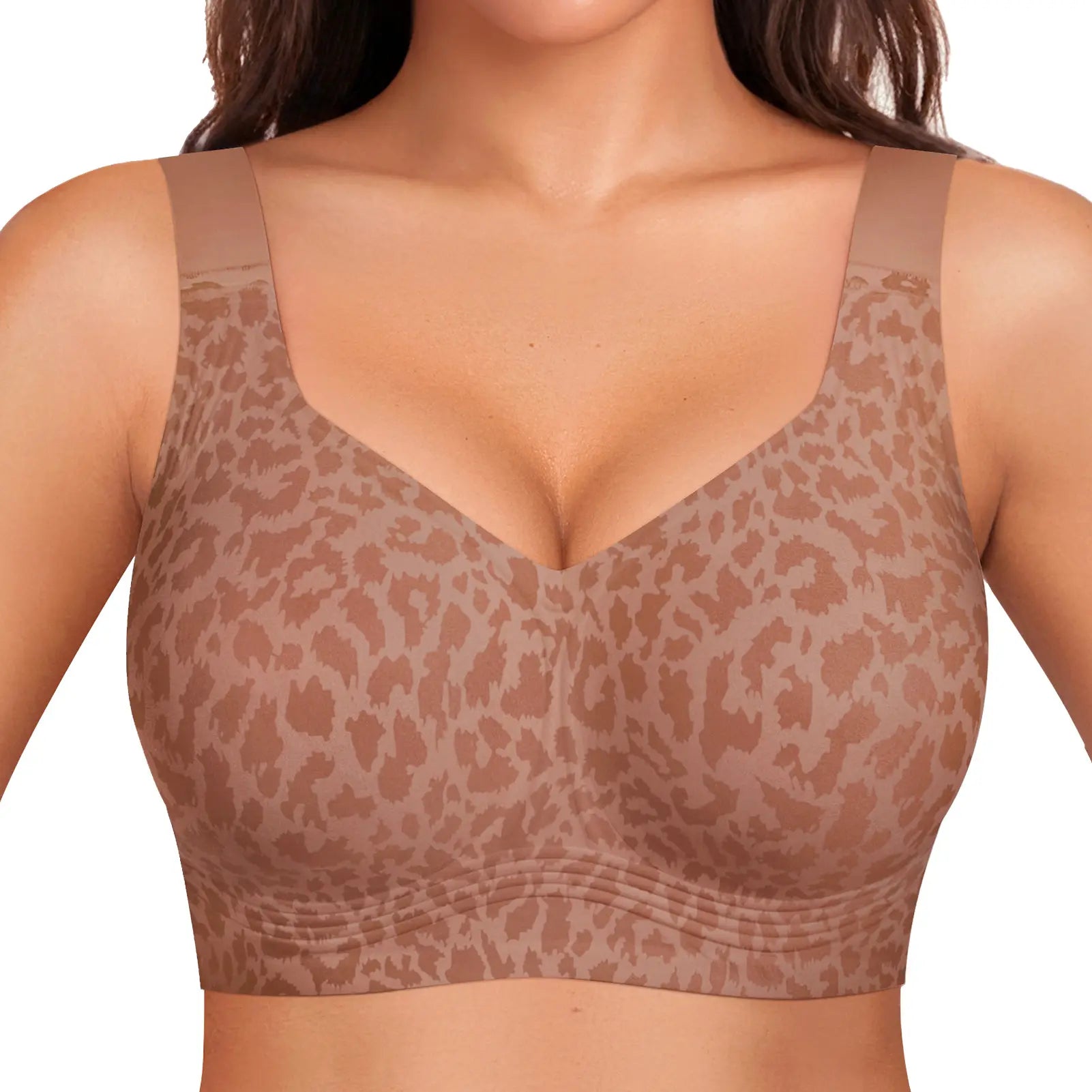 OEAK Women's Wirefree Jelly Bras - Comfortable Padded Full Coverage T-Shirt Bra for Daily Use