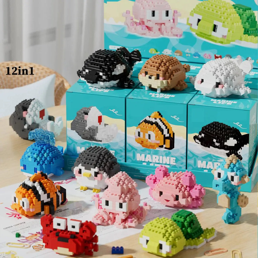 Animal-Themed Building Blocks: Mini Educational Creative Toy for Children